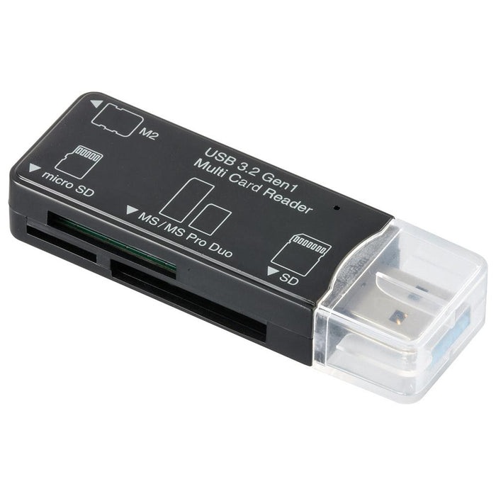 【USB Type-Aコネクタ接続】microSDカードリーダー（主要49メディア/USB3.2Gen1/ブラック）_01-3969_PC-SCRWU303ｰK_OHM（オーム電機）