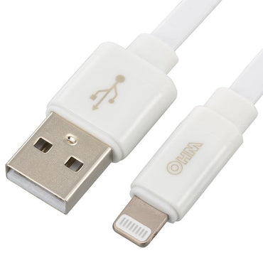 巻取り式ライトニングケーブル（iPhone・iPod・iPad対応/ライセンス認証品/0.8m/ホワイト）_01-7114_SIP-L08MAH-W_OHM（オーム電機）