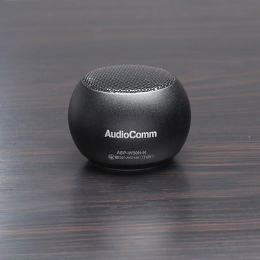 Bluetoothワイヤレスミニスピーカー（アルミボディ/microUSB充電/出力3W/ブラック）_03-2417_ASP-W50N-K_OHM（オーム電機）