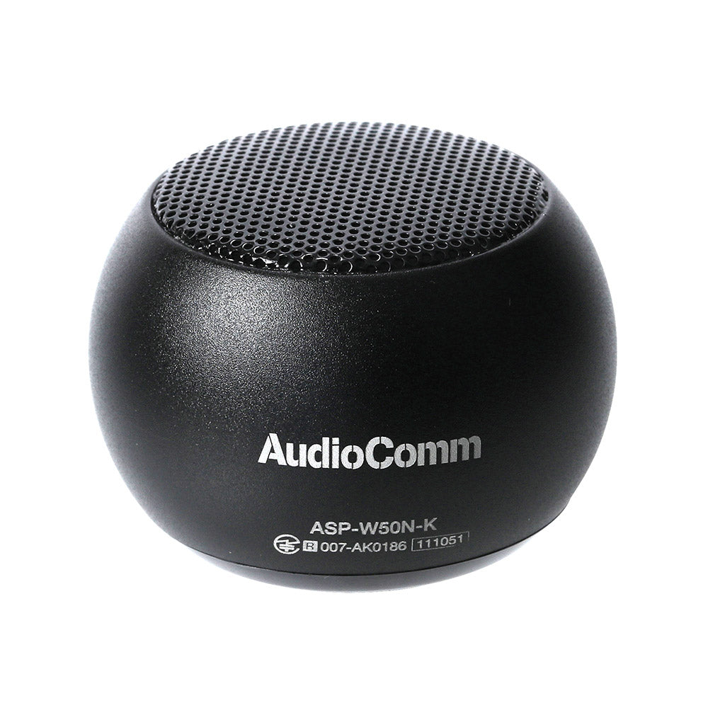 Bluetoothワイヤレスミニスピーカー（アルミボディ/microUSB充電/出力3W/ブラック）_03-2417_ASP-W50N-K_OHM（オーム電機）