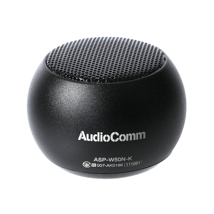 Bluetoothワイヤレスミニスピーカー（アルミボディ/microUSB充電/出力3W/ブラック）_03-2417_ASP-W50N-K_OHM（オーム電機）