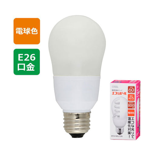 EFA15EL/12N ｴｺなﾎﾞｰﾙ 60W相当/12W 電球色 E26