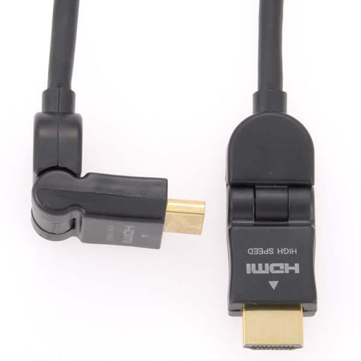 HDMI スイングプラグケーブル（横型端子用/1.5m）_05-0265_VIS-C15SH-K_OHM オーム電機