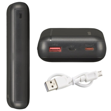 モバイルチャージャー（Type-A,Type-C,micro-B/20000mAh/PD対応/ブラック）_05-1187_SMP-JV51K_OHM（オーム電機）