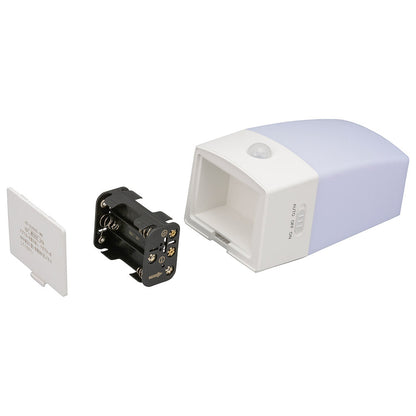 LEDナイトライト(明暗＋人感センサー/単3形×6本使用/昼白色/210 lm/IPX4防水)_06-0142_NIT-BLA6JSL-WN_OHM（オーム電機）