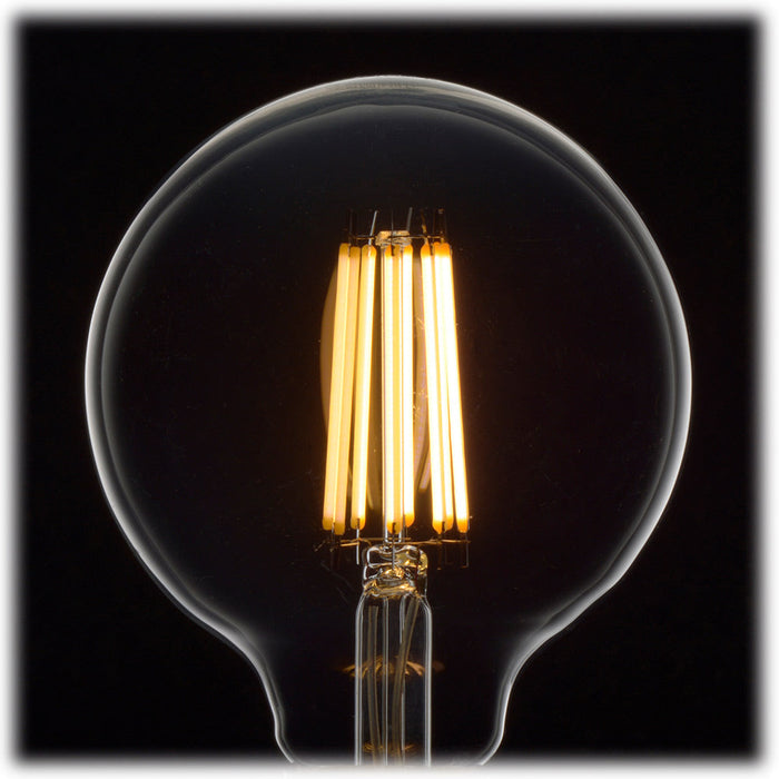 LEDフィラメントタイプ電球 ボール球形（100形相当/1560lm/電球色/G95/E26/全方向配光290°/調光器対応）_06-3460_LDG10L/D C6_OHM（オーム電機）