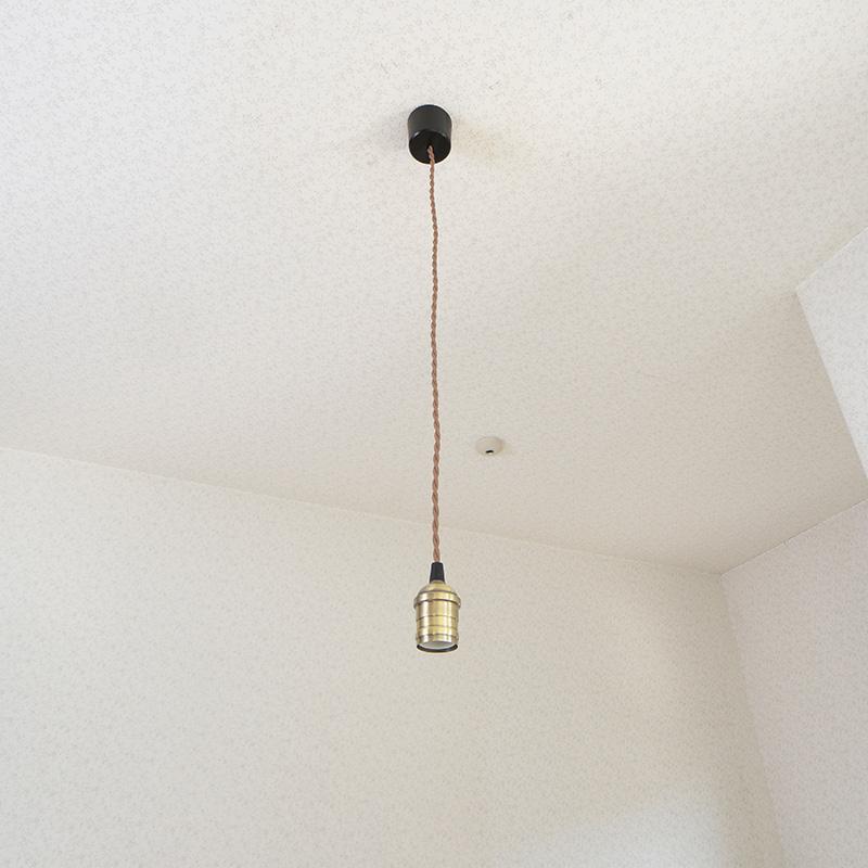 06-3904_HS-LPS04_ペンダントソケットライト（E26/引掛シーリング式/真鍮TypeB）【電球別売】_OHM（オーム電機）
