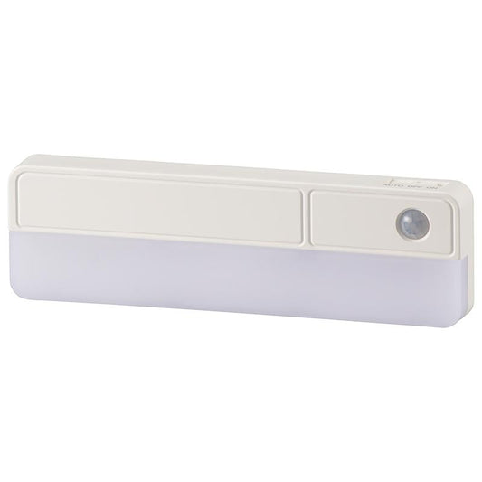 LEDナイトライト（明暗・人感センサー式/単3形×3本使用/80 lm/昼白色/ホワイト）_06-4110_NIT-BLA6JRC-W_OHM（オーム電機）