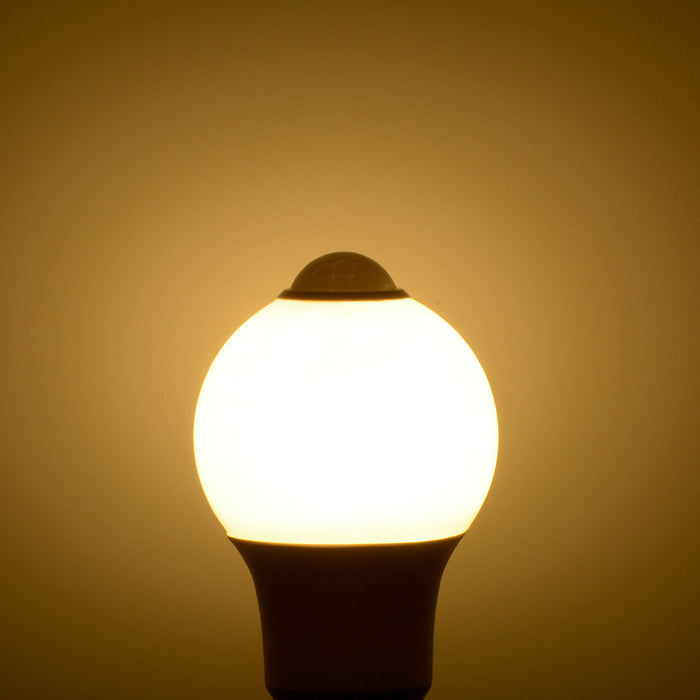 【消灯お知らせ機能搭載】LED電球（40形相当/5.1W/530lm/電球色/E26/人感・明暗センサー付）_06-4463_LDA5L-G R51_OHM（オーム電機）