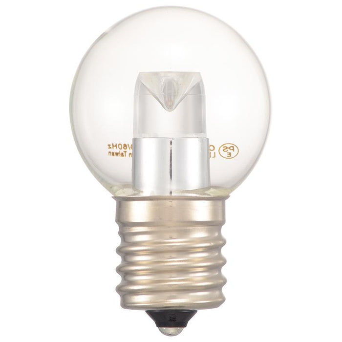 LEDミニボール球（装飾用/1.2W/57lm/クリア昼白色/G30/E17）_06-4631_LDG1N-H-E17 14C_OHM オーム電機