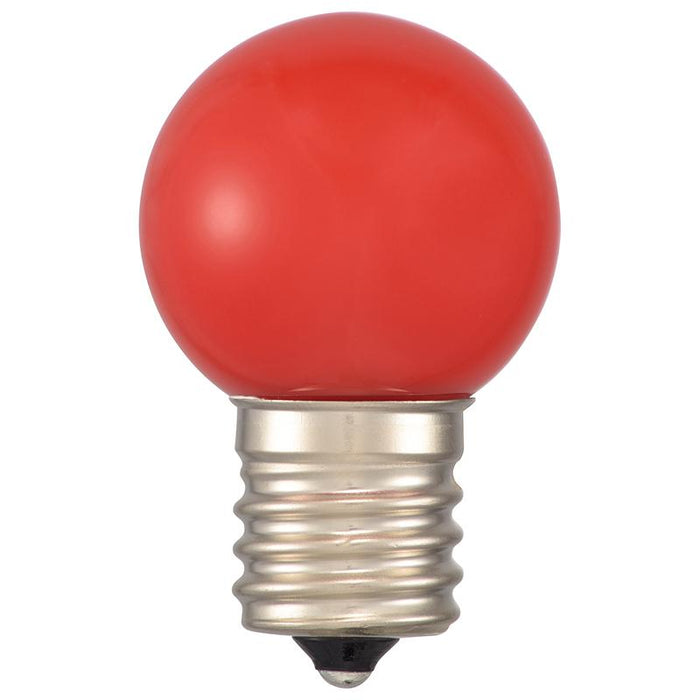 LEDミニボール球（装飾用/1.2W/8lm/赤色/G30/E17）_06-4632_LDG1R-H-E17 14_OHM オーム電機