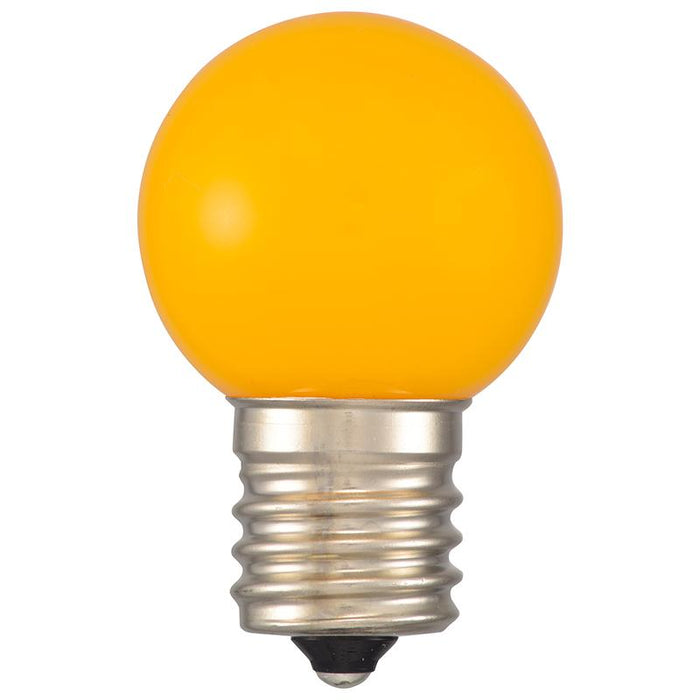 LEDミニボール球（装飾用/1.2W/45lm/黄色/G30/E17）_06-4635_LDG1Y-H-E17 14_OHM オーム電機