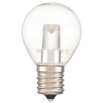 LEDサイン球（装飾用/1.2W/55lm/クリア電球色/S35/E17）_06-4643_LDS1L-H-E17 13C_OHM オーム電機