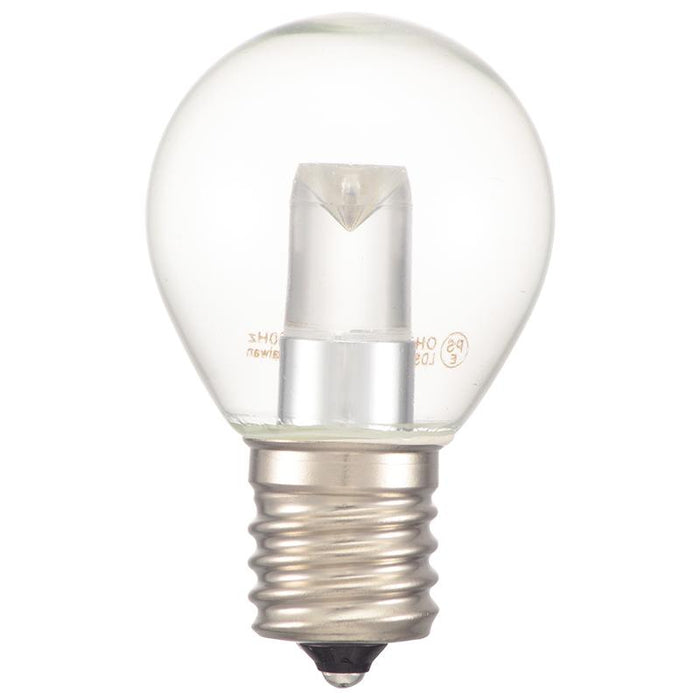 LEDサイン球（装飾用/1.2W/55lm/クリア電球色/S35/E17）_06-4643_LDS1L-H-E17 13C_OHM オーム電機