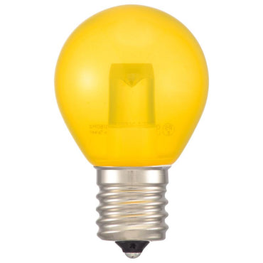 LEDサイン球（装飾用/1.2W/52lm/クリア黄色/S35/E17）_06-4648_LDS1Y-H-E17 13C_OHM オーム電機
