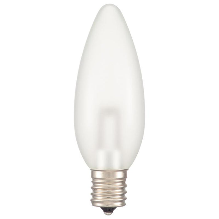 LEDシャンデリア形（装飾用/0.8W/35lm/フロスト電球色/C32/E17）_06-4651_LDC1L-G-E17 13F_OHM オーム電機