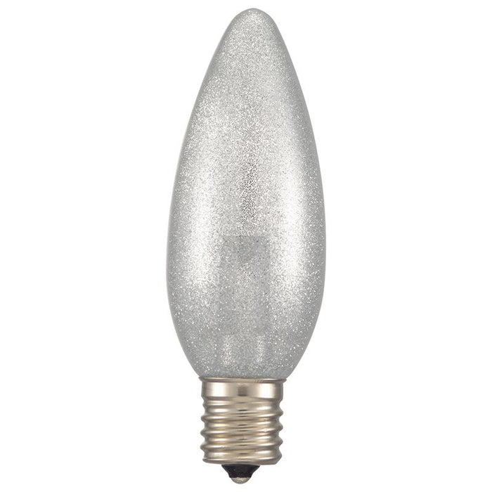 LEDシャンデリア形（装飾用/1.2W/50lm/銀(昼白)色/C32/E17）_06-4654_LDC1N-G-E17 13S_OHM オーム電機