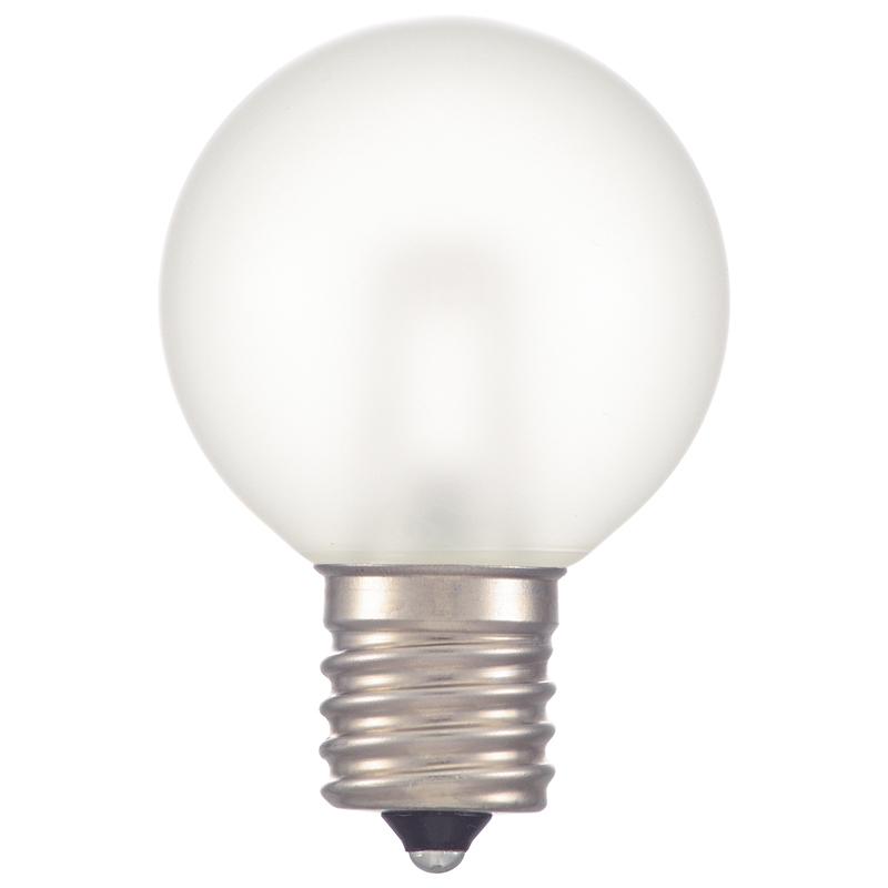 LEDミニボール球（装飾用/1.2W/50lm/フロスト電球色/G40/E17）_06-4660_LDG1L-H-E17 13F_OHM オーム電機