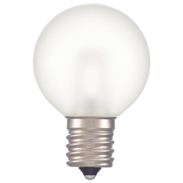 LEDミニボール球（装飾用/1.2W/50lm/フロスト電球色/G40/E17）_06-4660_LDG1L-H-E17 13F_OHM オーム電機