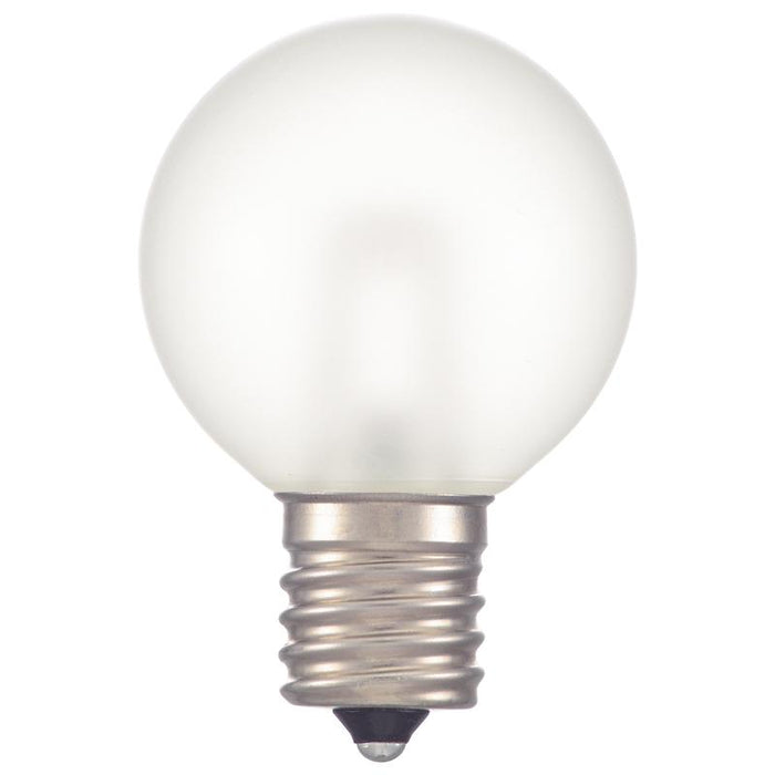 LEDミニボール球（装飾用/1.2W/50lm/フロスト電球色/G40/E17）_06-4660_LDG1L-H-E17 13F_OHM オーム電機