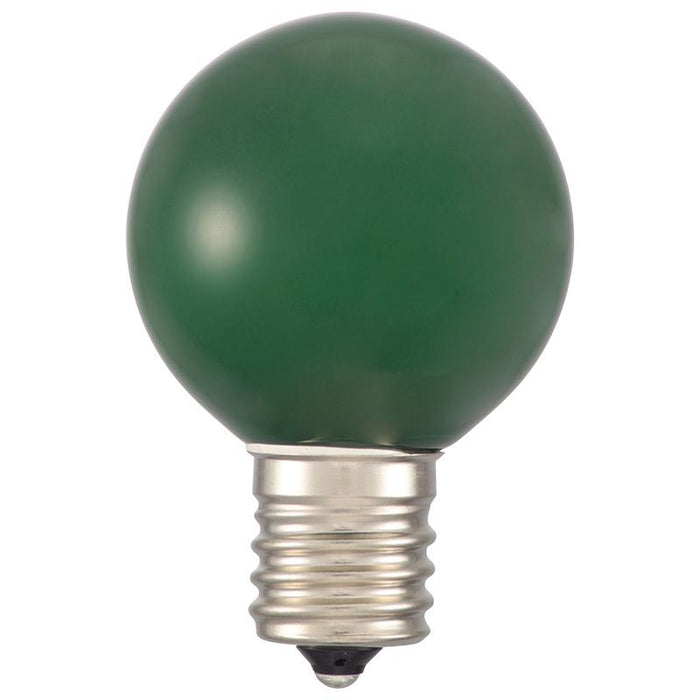 LEDミニボール球（装飾用/1.2W/4lm/緑色/G40/E17）_06-4665_LDG1G-H-E17 13_OHM オーム電機
