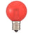 LEDミニボール球（装飾用/1.2W/8lm/クリア赤色/G40/E17）_06-4667_LDG1R-H-E17 15C_OHM オーム電機