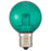 LEDミニボール球（装飾用/1.2W/6lm/クリア緑色/G40/E17）_06-4669_LDG1G-H-E17 15C_OHM オーム電機
