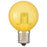 LEDミニボール球（装飾用/1.2W/52lm/クリア黄色/G40/E17）_06-4670_LDG1Y-H-E17 15C_OHM オーム電機