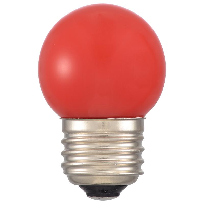 LEDミニボール球（装飾用/1.4W/9lm/赤色/G40/E26）_06-4676_LDG1R-H 13_OHM オーム電機