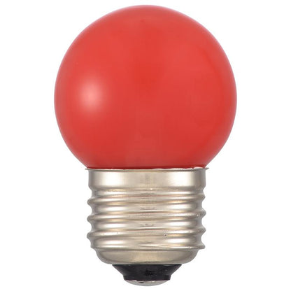 LEDミニボール球（装飾用/1.4W/9lm/赤色/G40/E26）_06-4676_LDG1R-H 13_OHM オーム電機