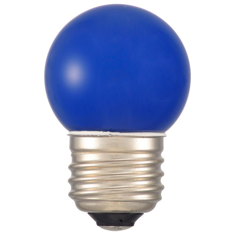 LEDミニボール球（装飾用/1.4W/4lm/青色/G40/E26）_06-4677_LDG1B-H 13_OHM オーム電機