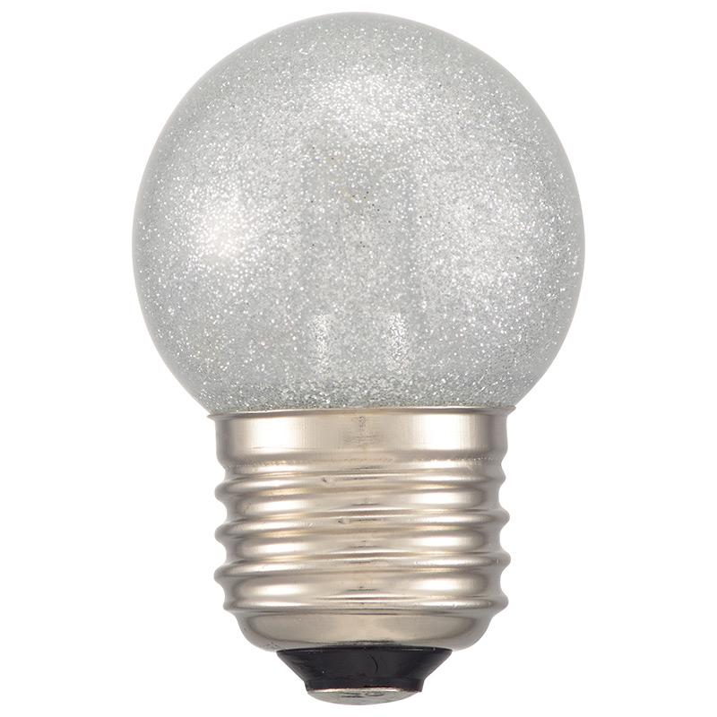 LEDミニボール球（装飾用/1.4W/55lm/銀(昼白)色/G40/E26）_06-4681_LDG1N-H 13S_OHM オーム電機