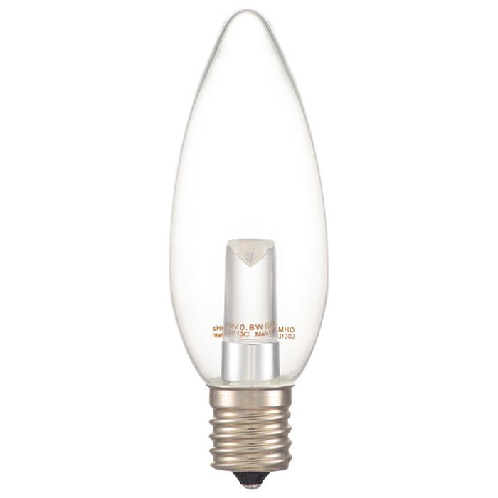 LEDシャンデリア形（装飾用/0.8W/40lm/クリア昼白色/C32/E17）06-4693_LDC1N-G-E17 13C_OHM オーム電機