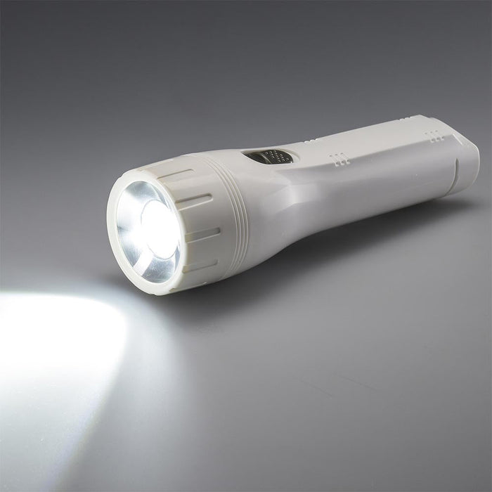 LEDライト（単1形x2本付属/72 lm/連続使用150時間/白色LED/ホワイト）_07-8010_LHP-07C5_OHM（オーム電機）