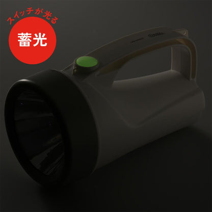 V電池付LED強力ライト（150 lm/蓄光スイッチ/保護等級IPX4/連続点灯20時間/単3形×4本付属）_08-0925_LPPｰ3415C7_OHM（オーム電機）