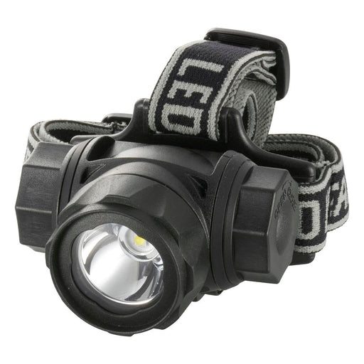 LEDヘッドライト（400 lm/３段階調光/3点式ヘッドバンド/保護等級IPX4防まつ形/単4形×3本使用/連続使用1～30時間）_08-1028_ LC-SYW433-K2_OHM（オーム電機）