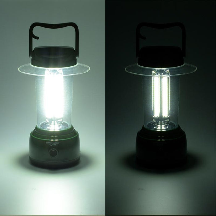 LED大型ランタン（単1形×4本使用/2400lm/調光5段階/保護等級IPX4/グリーン）_08-1321_LN-CL2400-G_OHM（オーム電機）