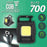 コンパクトCOBライトW（700lm両面点灯時/明るさ無段階調整/USB充電式/保護等級IPX3）_08-1569_LH-CW70A5_OHM（オーム電機）