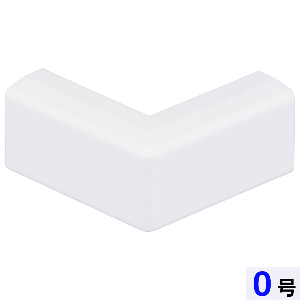 モール用出隅（0号/ホワイト/2個入）_09-2677_DZ-AMD0-W/2P_OHM（オーム電機）