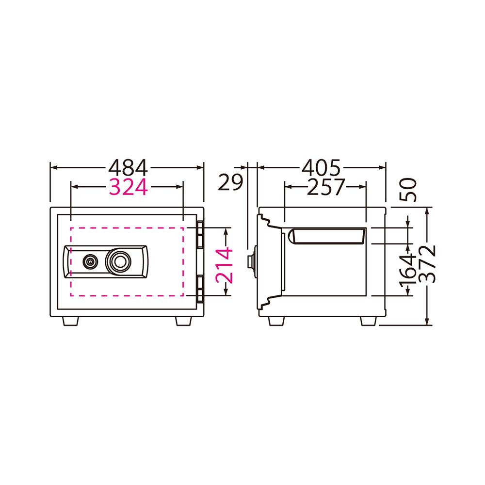 BSS-A EIKO エーコー STANDARD（スタンダード）家庭用耐火 ダイヤルタイプ 1時間耐火 56kg 19.5L