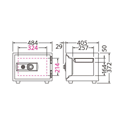 BSS-A EIKO エーコー STANDARD（スタンダード）家庭用耐火 ダイヤルタイプ 1時間耐火 56kg 19.5L
