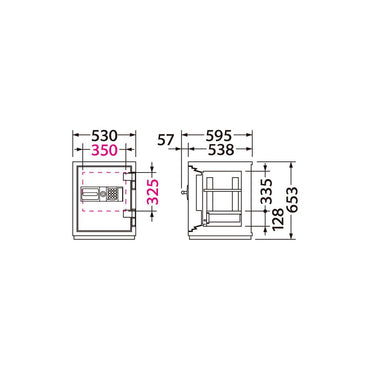 CSG-65E EIKO エーコー 業務用耐火金庫 テンキータイプ　テンキー式E+耐ドリルシリンダー錠 2時間耐火 140kg 55L ロックフリー機能搭載