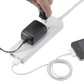HPM6AC2USB2WH_海外用マルチ変換タップ_YAZAWA(ヤザワコーポレーション）