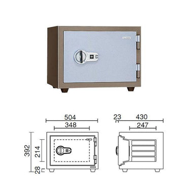 KMX-20MA_特殊マグネットロック式耐火金庫（警報器付）20L 62kg_【送料・設置料見積要】【代引不可】【メーカー直送】_KingCrown（日本アイ・エス・ケイ）
