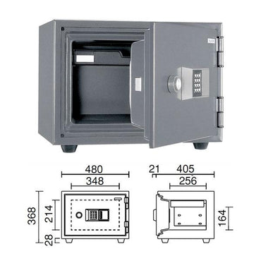KS-20E_テンキー式耐火金庫 20L 50kg_【送料・設置料見積要】【代引不可】【メーカー直送】_KingCrown（日本アイ・エス・ケイ）