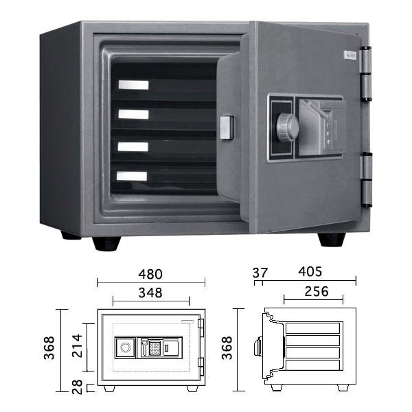 KS-20FPE_指紋認証式耐火金庫 20L 52kg_【送料・設置料見積要】【代引不可】【メーカー直送】_KingCrown（日本アイ・エス・ケイ）