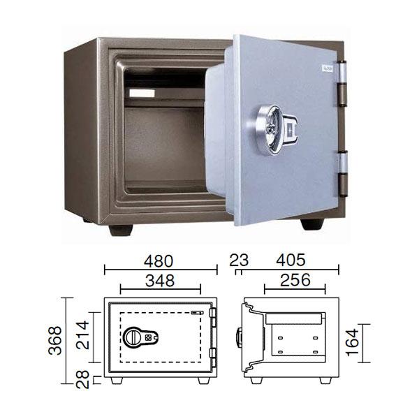 KS-20M_特殊マグネットロック式耐火金庫 20L 52kg_【送料・設置料見積要】【代引不可】【メーカー直送】_KingCrown（日本アイ・エス・ケイ）