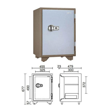 KS-50MA_特殊マグネットロック式耐火金庫（警報器付）50L 90kg_【送料・設置料見積要】【代引不可】【メーカー直送】_KingCrown（日本アイ・エス・ケイ）
