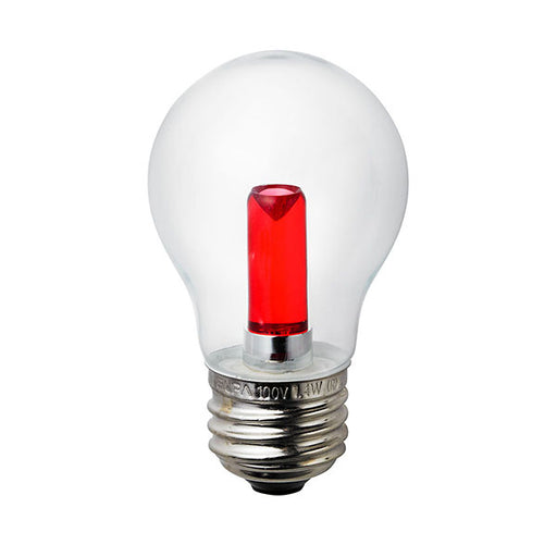 LDA1CR-G-G557_1768700_LED装飾電球S形ミニ球形 E26 クリアレッド_ELPA（エルパ・朝日電器）
