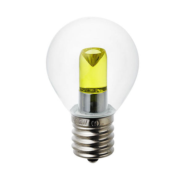LDA1CY-G-E17-G459_1766800_LED装飾電球S形ミニ球形 E17 クリアイエロー_ELPA（エルパ・朝日電器）